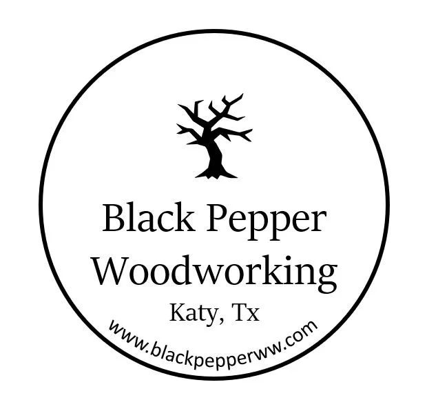 Black Pepper Woodworking logo, Katy, Texas
