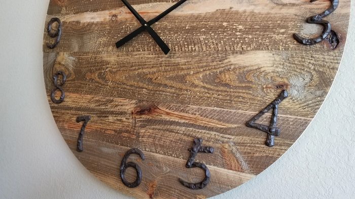 Large Pallet Wood Clock