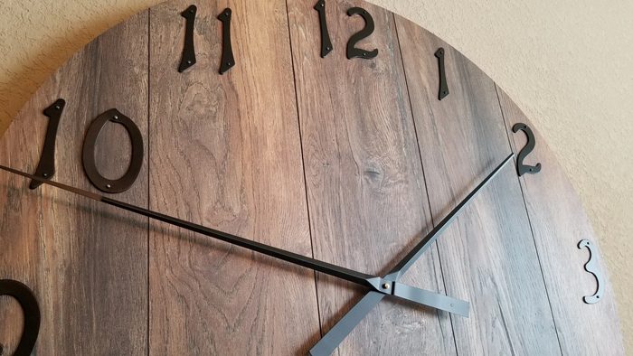 Large Rustic Clock